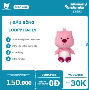 Gấu Bông Loopy Hải Ly